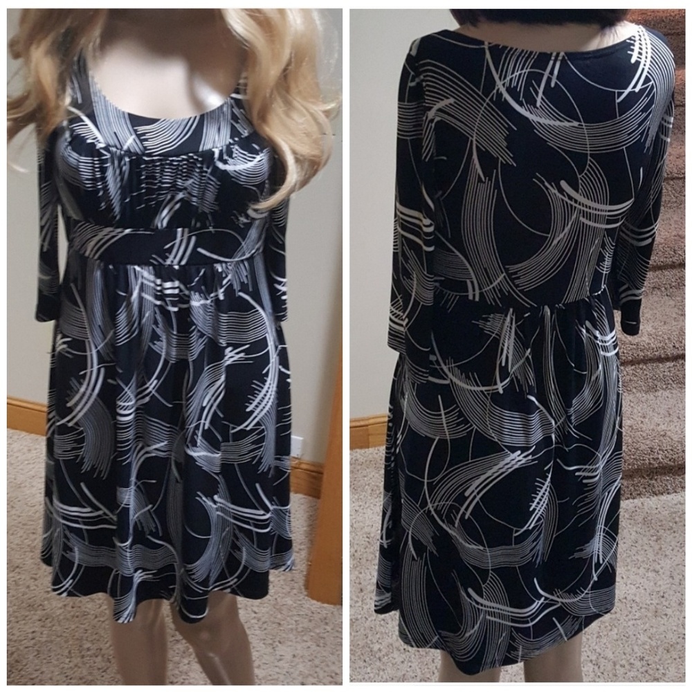 BCX Black And White Dress